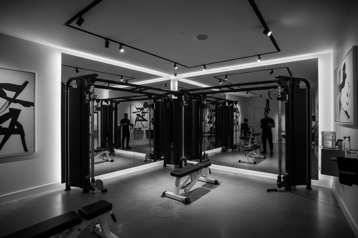 Luxury Gym Black and White
